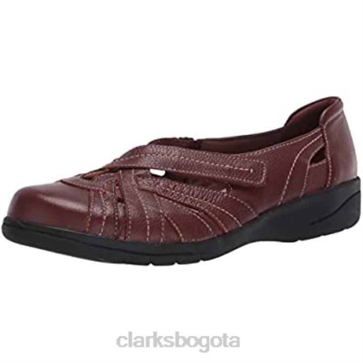 Clarks 0DX8L2833 Mocasines clarks mahoga ny de cuero cheyn tulip para mujer mujer cuero caoba