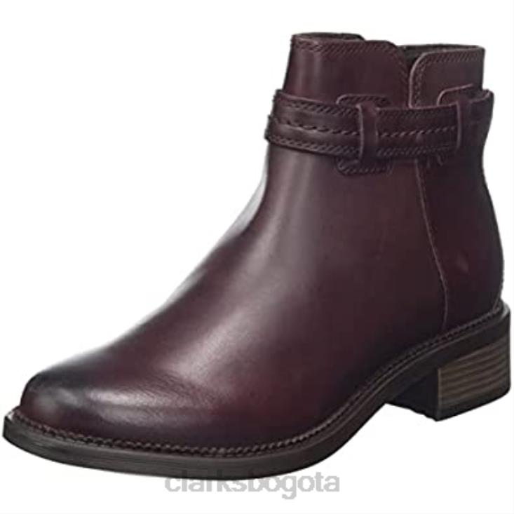 Clarks 0DX8L2839 botas chelsea maye facilidad para mujer clarks lea marrón oscuro mujer