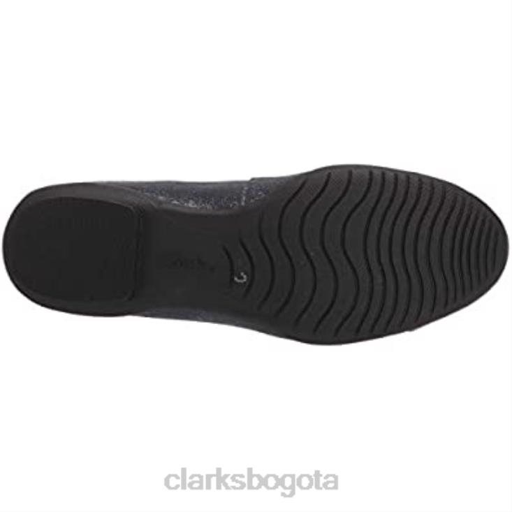 Clarks 0DX8L284 bailarinas de mujer sara orquídea combi piel azul marino clarks mujer