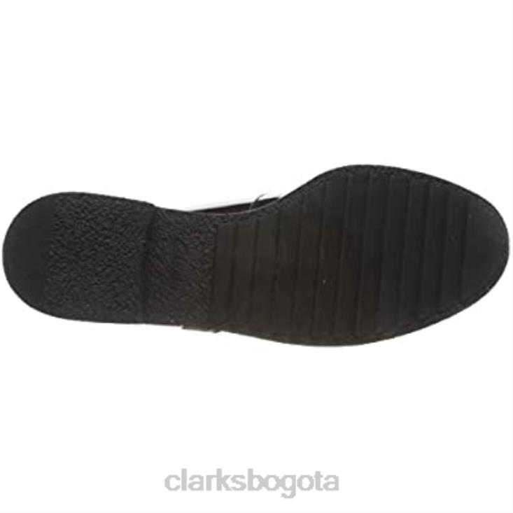 Clarks 0DX8L2841 Sandalias Clarks Griff Town con barra en forma de T para mujer en negro mujer palmadita negra palmadita negra