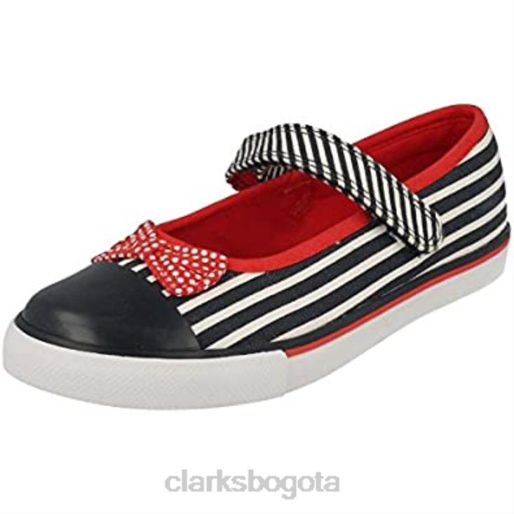 Clarks 0DX8L2844 Zapatos de lona lavables para niña azul marino gracie joy clarks niños Azul marino