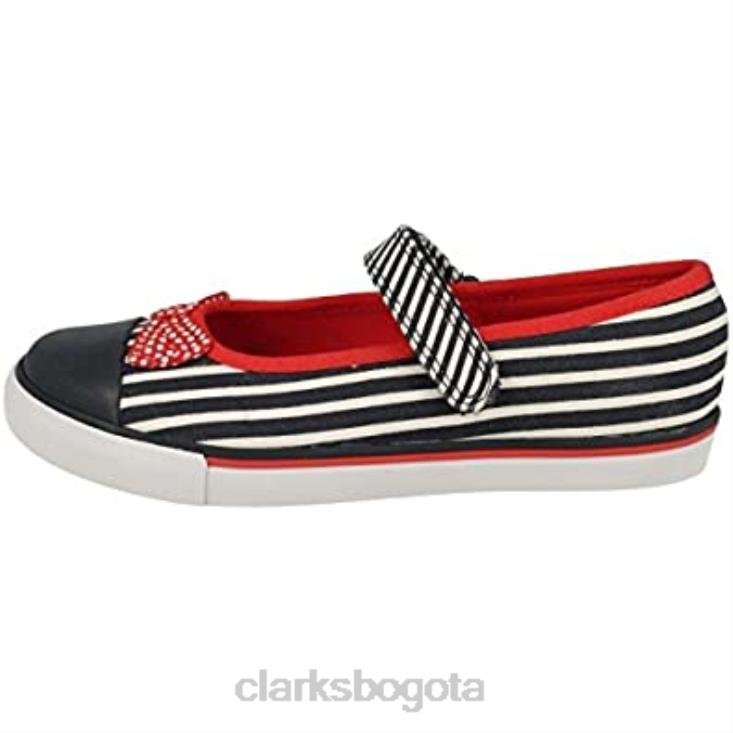 Clarks 0DX8L2844 Zapatos de lona lavables para niña azul marino gracie joy clarks niños Azul marino