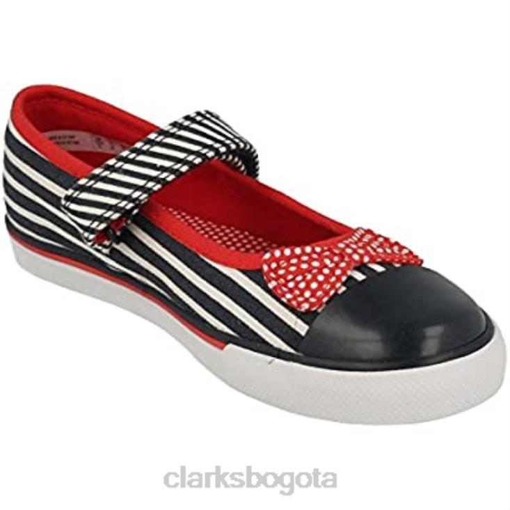 Clarks 0DX8L2844 Zapatos de lona lavables para niña azul marino gracie joy clarks niños Azul marino