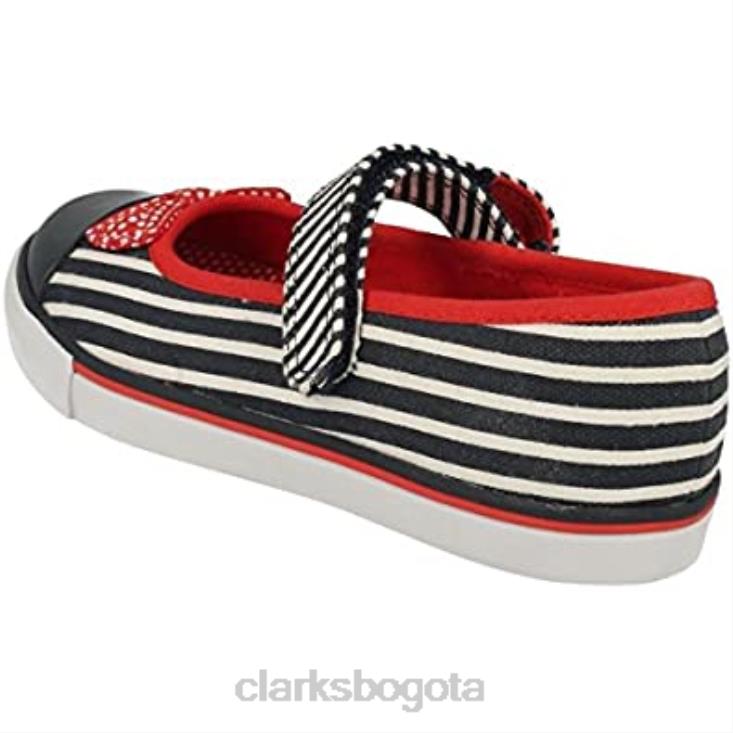 Clarks 0DX8L2844 Zapatos de lona lavables para niña azul marino gracie joy clarks niños Azul marino