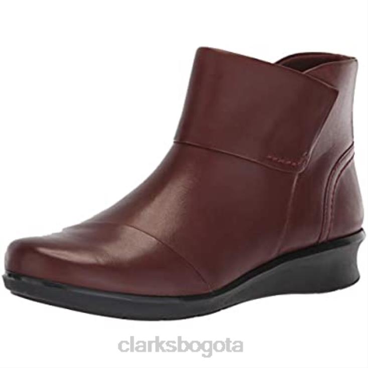 Clarks 0DX8L2846 botas de moda Hope Track para mujer cahoga ny cuero clarks mujer cuero caoba