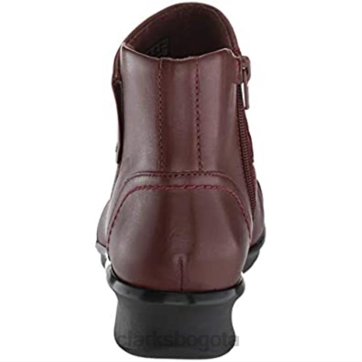 Clarks 0DX8L2846 botas de moda Hope Track para mujer cahoga ny cuero clarks mujer cuero caoba