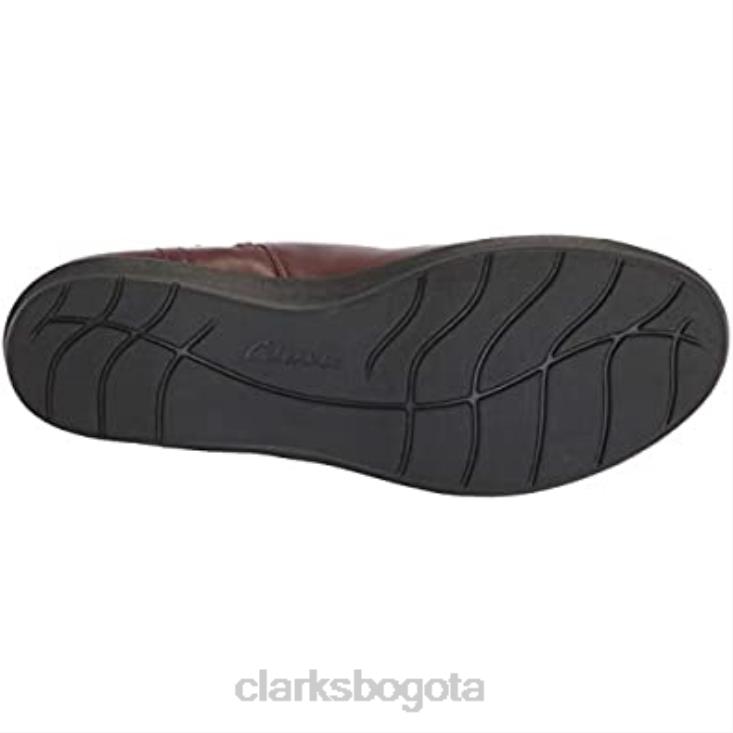Clarks 0DX8L2846 botas de moda Hope Track para mujer cahoga ny cuero clarks mujer cuero caoba