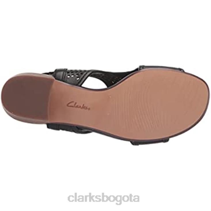 Clarks 0DX8L2853 sandalia tacon estrella caroleigh mujer clarks piel negro mujer