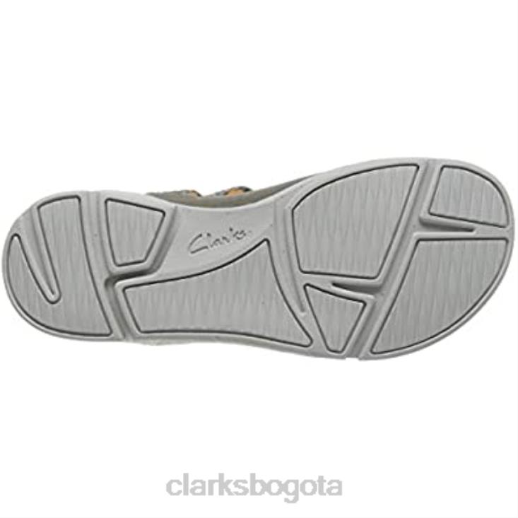 Clarks 0DX8L2859 serpiente salvia beige serpiente salvia sandalias clarks tri sporty con tira trasera para mujer mujer serpiente salvia beige