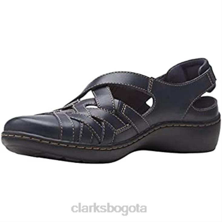 Clarks 0DX8L286 mocasín cora dream plano mujer piel azul marino clarks mujer
