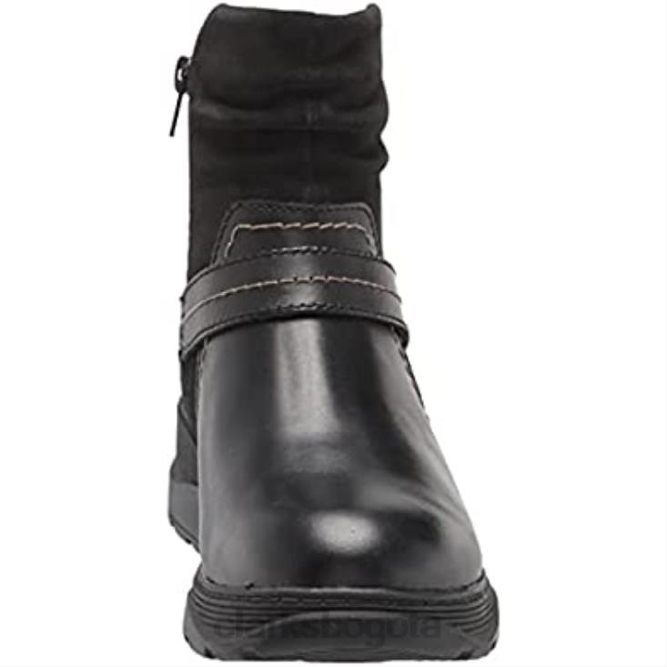 Clarks 0DX8L2861 bota aveleigh mujer moda clarks cuero negro mujer cuero negro
