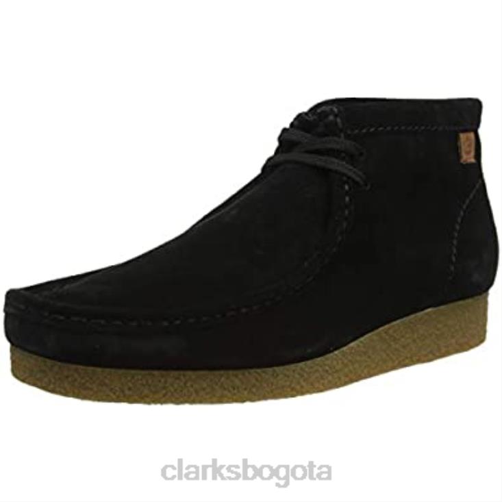 Clarks 0DX8L2862 botas chukka shacre para hombre clarks negras hombres ante negro
