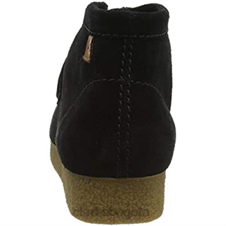 Clarks 0DX8L2862 botas chukka shacre para hombre clarks negras hombres ante negro