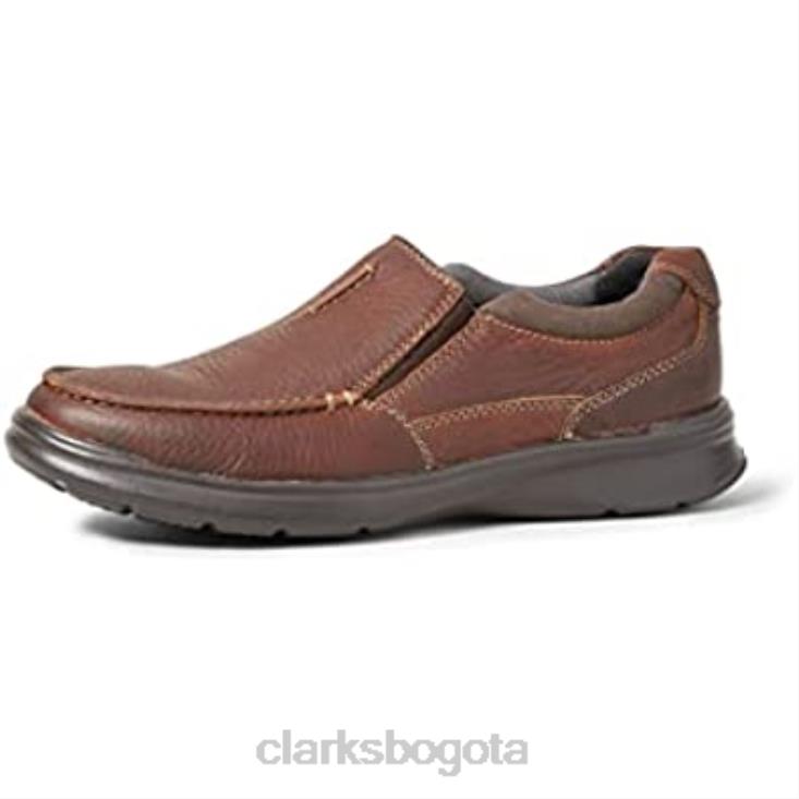 Clarks 0DX8L2868 mocasines cotrel free de hombre de piel marrón tabaco clarks hombres cuero marrón tabaco