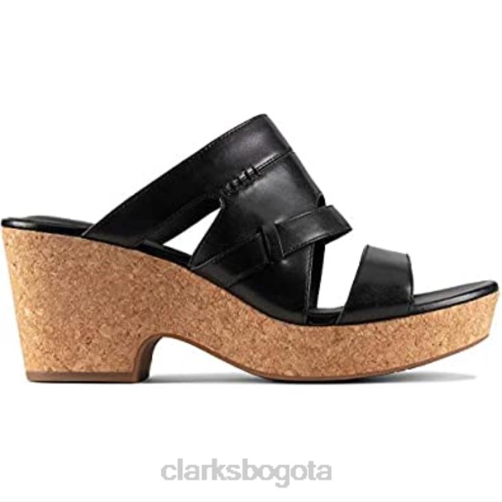 Clarks 0DX8L2869 sandalias con tiras maritsa mujer clarks cuero negro mujer cuero negro