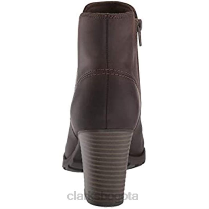Clarks 0DX8L2871 bota de moda verona melocotón para mujer clarks taupe cuero mujer cuero color topo