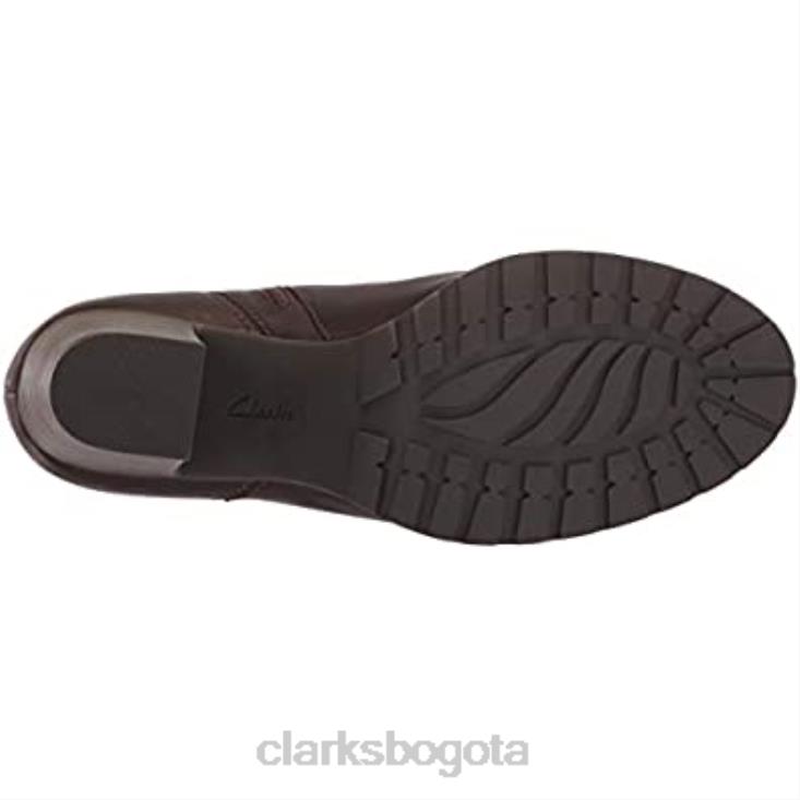 Clarks 0DX8L2871 bota de moda verona melocotón para mujer clarks taupe cuero mujer cuero color topo