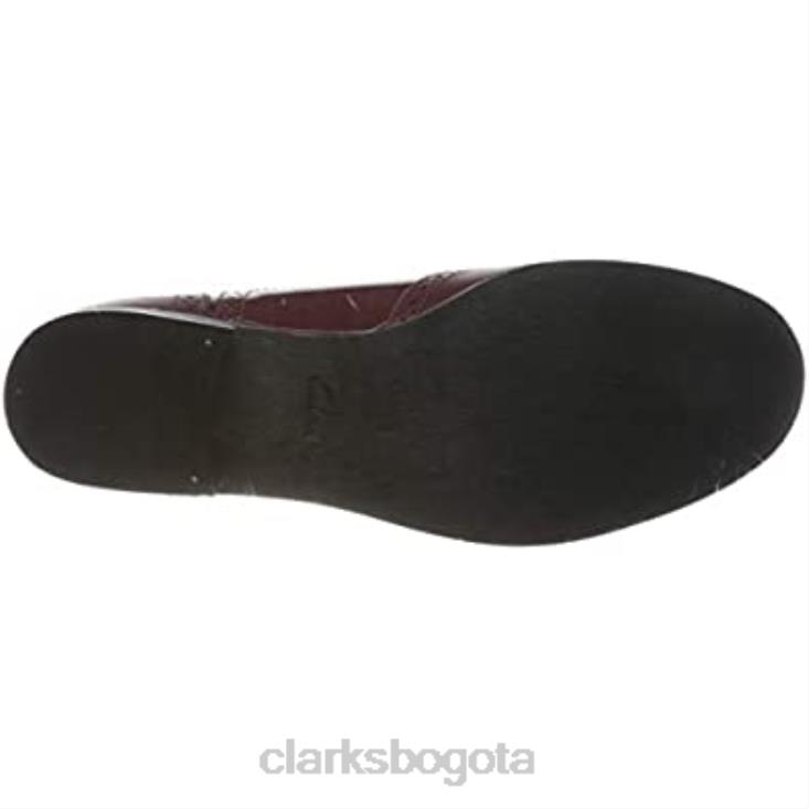 Clarks 0DX8L2872 merlot clarks hamble oak oxford para mujer mujer merlot