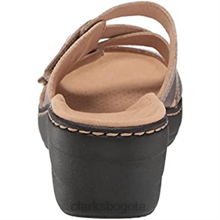 Clarks 0DX8L2876 Sandalia Merliah Karli de piel metalizada para mujer clarks mujer