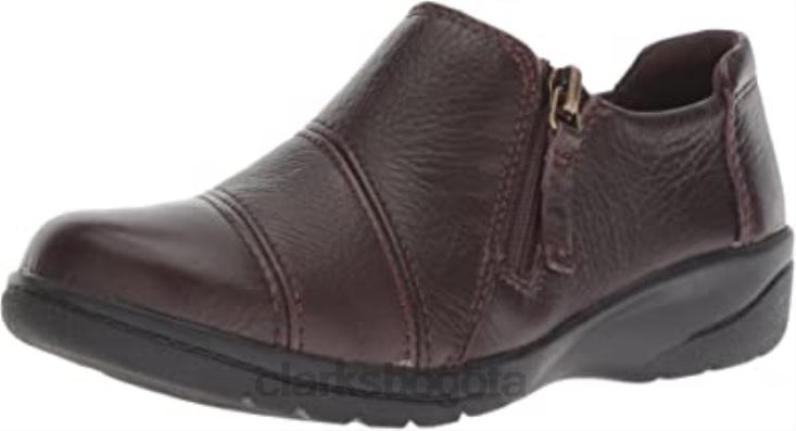 Clarks 0DX8L2877 mocasín cheyn clay mujer clarks cuero marrón mujer cuero marrón