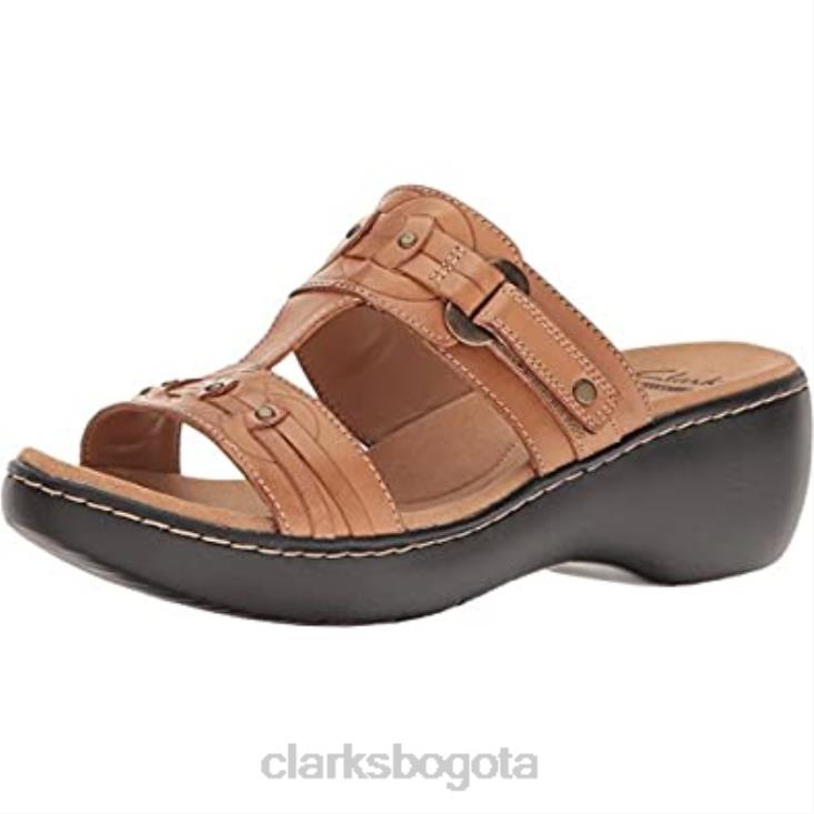 Clarks 0DX8L2878 sandalia delana macrae mujer piel beige clarks mujer cuero beige
