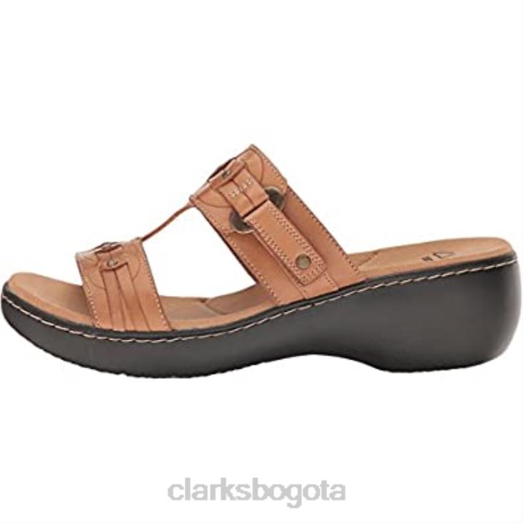 Clarks 0DX8L2878 sandalia delana macrae mujer piel beige clarks mujer cuero beige
