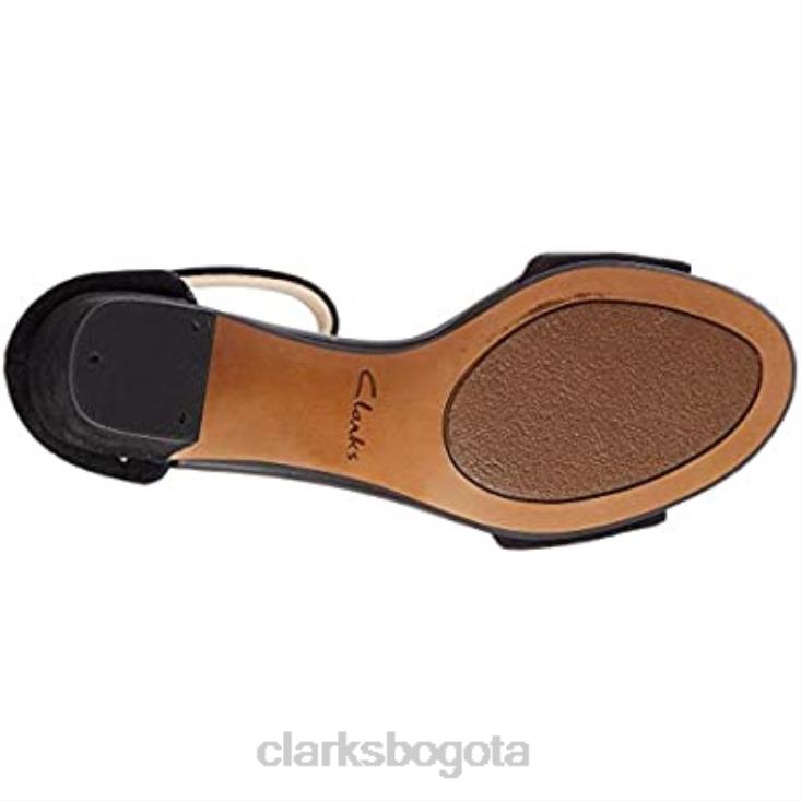 Clarks 0DX8L2880 Tacones con tira en el tobillo Clarks 261451 604 negros para mujer mujer