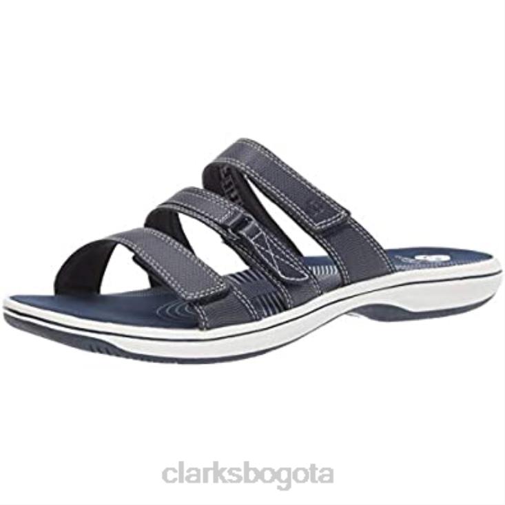 Clarks 0DX8L2887 sandalia brinkley Coast slide mujer clarks azul marino sintético mujer azul marino sintético