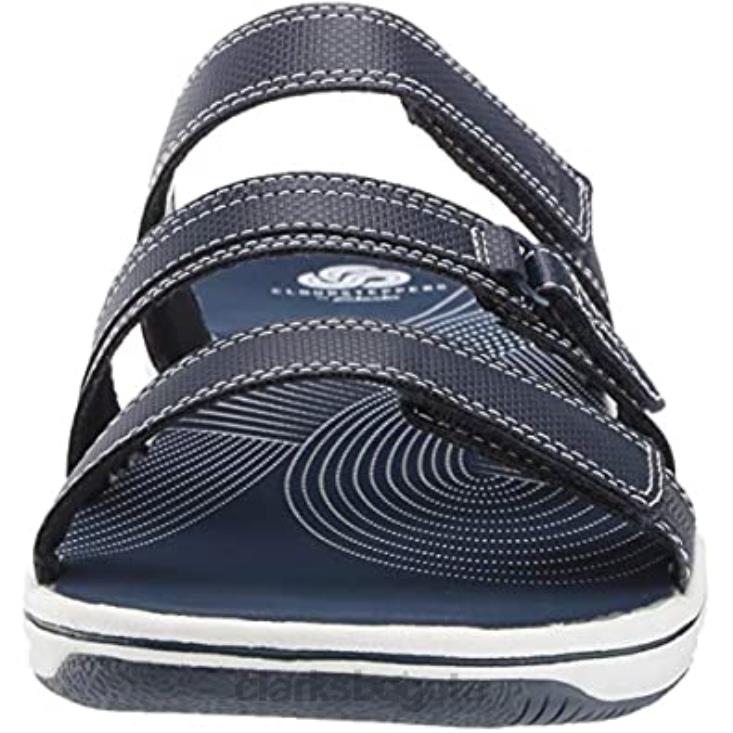 Clarks 0DX8L2887 sandalia brinkley Coast slide mujer clarks azul marino sintético mujer azul marino sintético