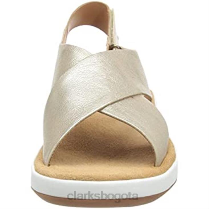 Clarks 0DX8L2892 sandalias cruzadas jemsa para mujer champagne lea clarks mujer champaña