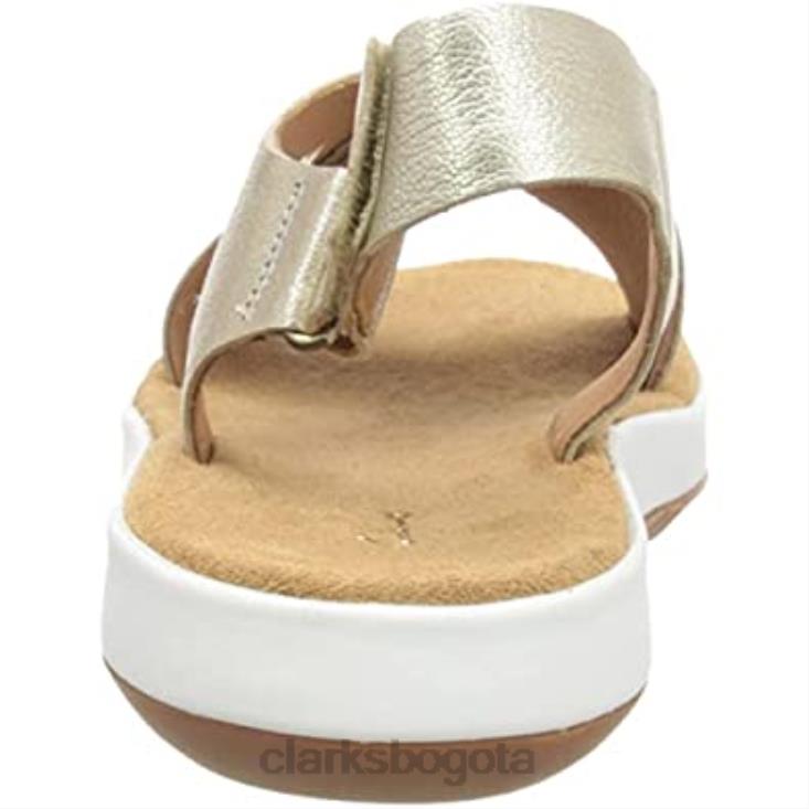 Clarks 0DX8L2892 sandalias cruzadas jemsa para mujer champagne lea clarks mujer champaña