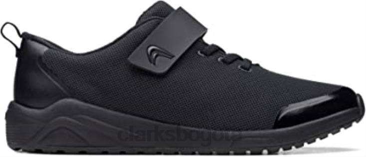 Clarks 0DX8L2895 Zapatillas juveniles Aeon Pace de tela negra clarks unisexo