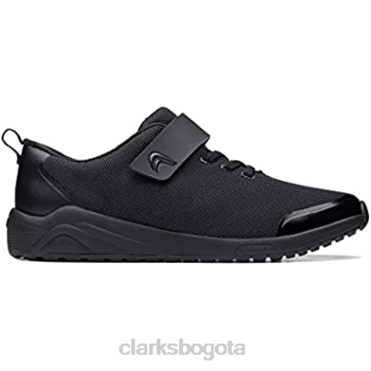 Clarks 0DX8L2895 Zapatillas juveniles Aeon Pace de tela negra clarks unisexo
