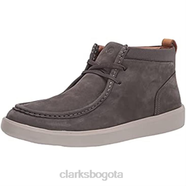 Clarks 0DX8L2896 Botas chukka medias cambro de clarks de nobuk gris oscuro para hombre hombres nubuck gris oscuro