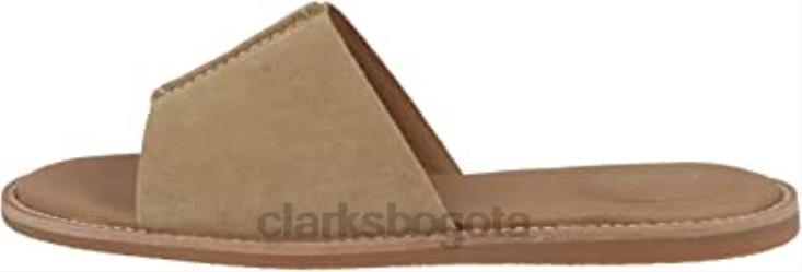 Clarks 0DX8L29 sandalias clarks karsea mule para mujer ante color canela claro mujer gamuza color canela claro