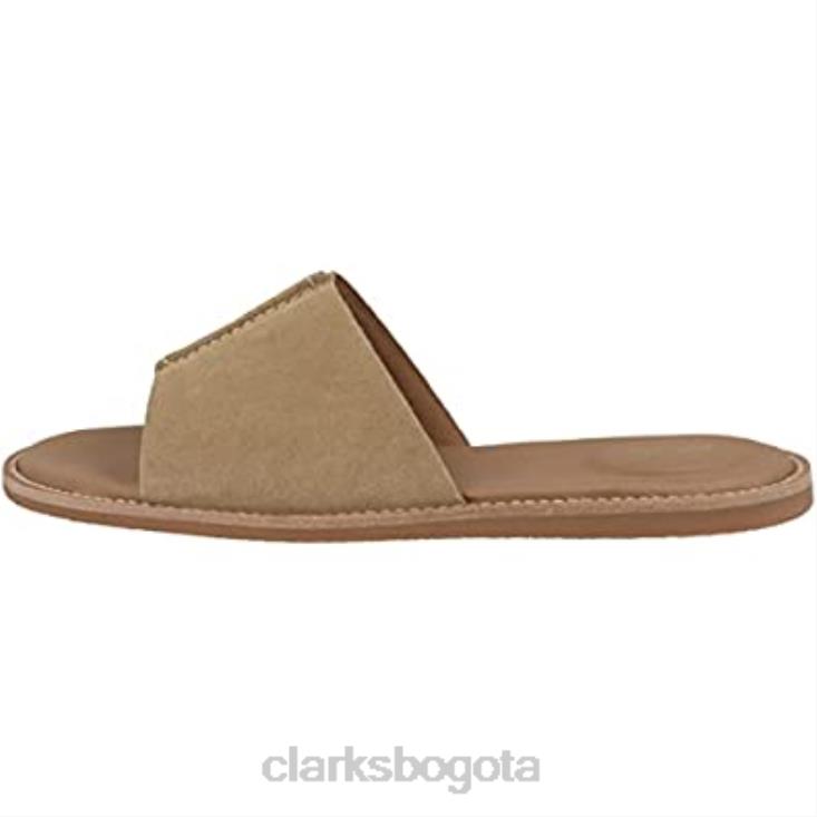 Clarks 0DX8L29 sandalias clarks karsea mule para mujer ante color canela claro mujer gamuza color canela claro