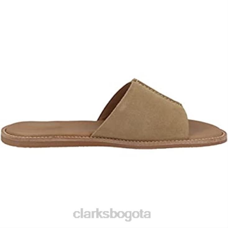 Clarks 0DX8L29 sandalias clarks karsea mule para mujer ante color canela claro mujer gamuza color canela claro