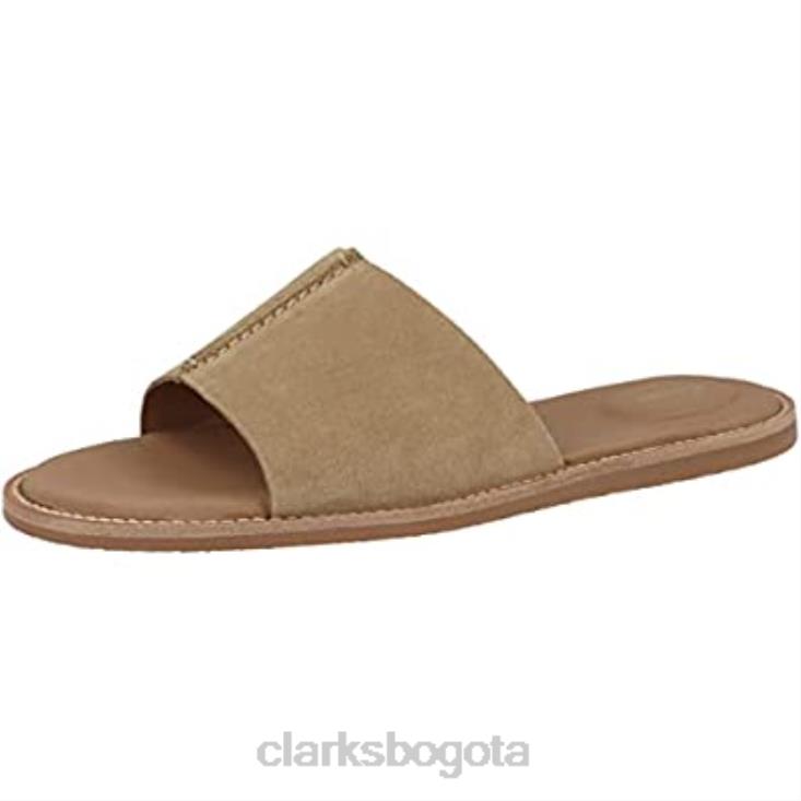 Clarks 0DX8L29 sandalias clarks karsea mule para mujer ante color canela claro mujer gamuza color canela claro