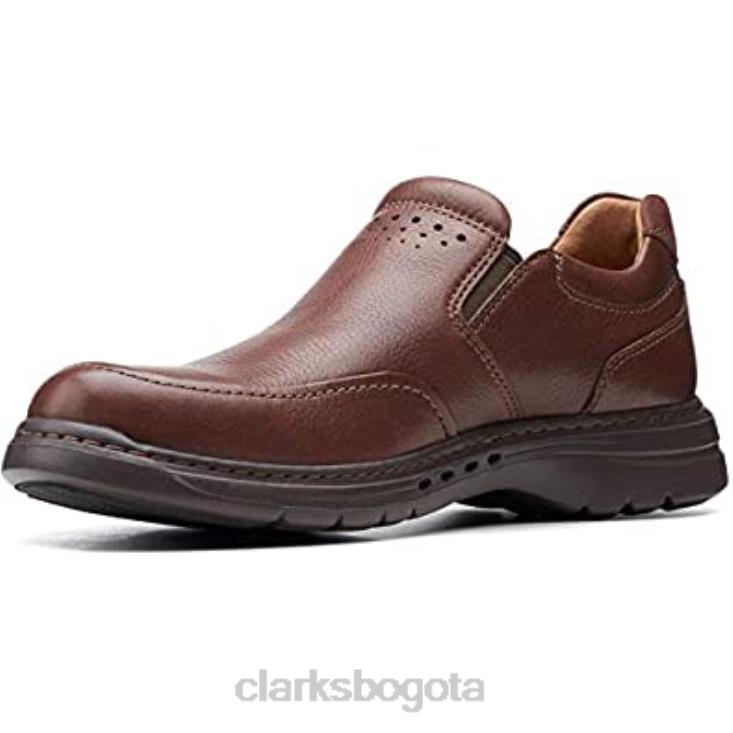 Clarks 0DX8L290 clarks un brawley paso caoba ny cuero unisexo cuero caoba
