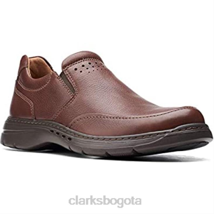 Clarks 0DX8L290 clarks un brawley paso caoba ny cuero unisexo cuero caoba