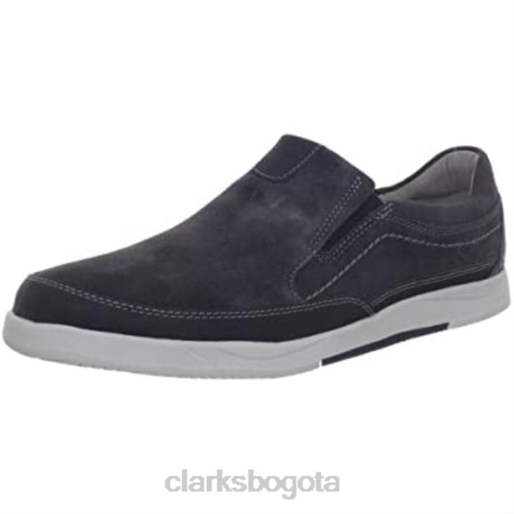 Clarks 0DX8L2900 Mocasines Vulcan Remus Hombre De Ante Azul Zapatos Clarks hombres