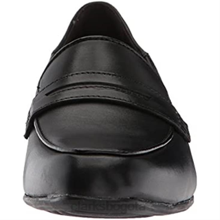 Clarks 0DX8L2910 mocasines keesha cora pen ny de mujer de cuero negro clarks mujer cuero negro