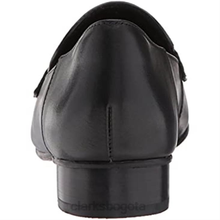 Clarks 0DX8L2910 mocasines keesha cora pen ny de mujer de cuero negro clarks mujer cuero negro