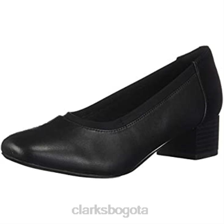Clarks 0DX8L2915 Zapatos de tacón Clarkli Fame de cuero negro para mujer mujer cuero negro