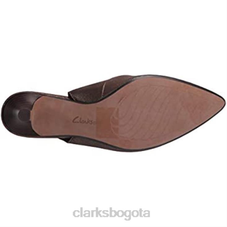 Clarks 0DX8L2916 zapatos de tacón linvale sondra de cuero metalizado para mujer clarks mujer cuero metalizado