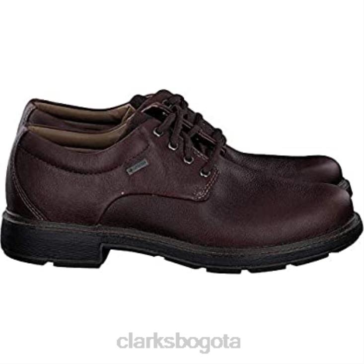 Clarks 0DX8L2919 zapatos de cuero un Tread lo gore-tex marrón oscuro clarks unisexo