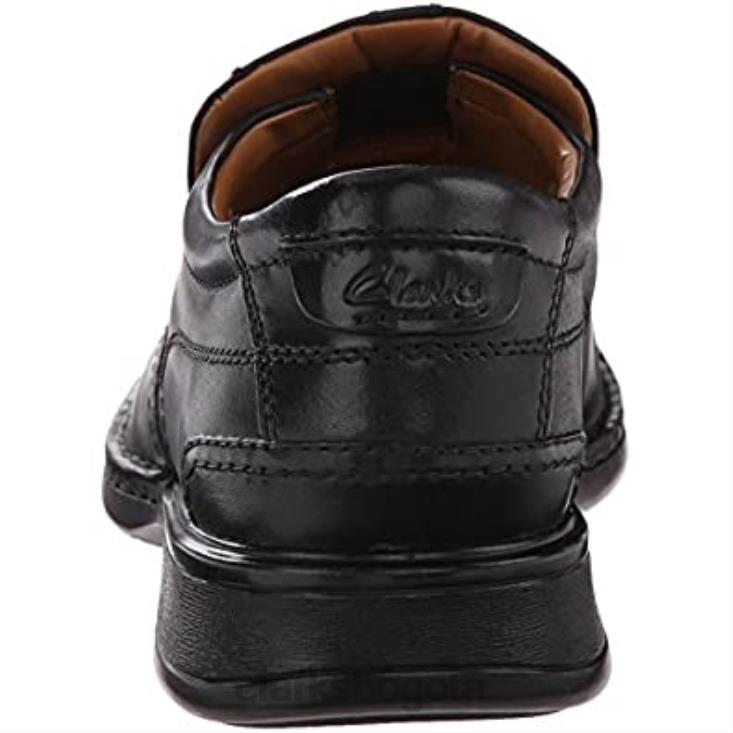 Clarks 0DX8L2928 Mocasines clarks escalade de cuero negro para hombre hombres cuero negro