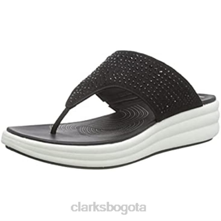 Clarks 0DX8L293 chanclas drift jaunt para mujer clarks negro mujer negro