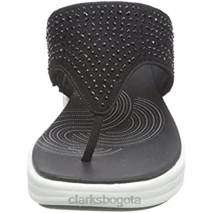 Clarks 0DX8L293 chanclas drift jaunt para mujer clarks negro mujer negro