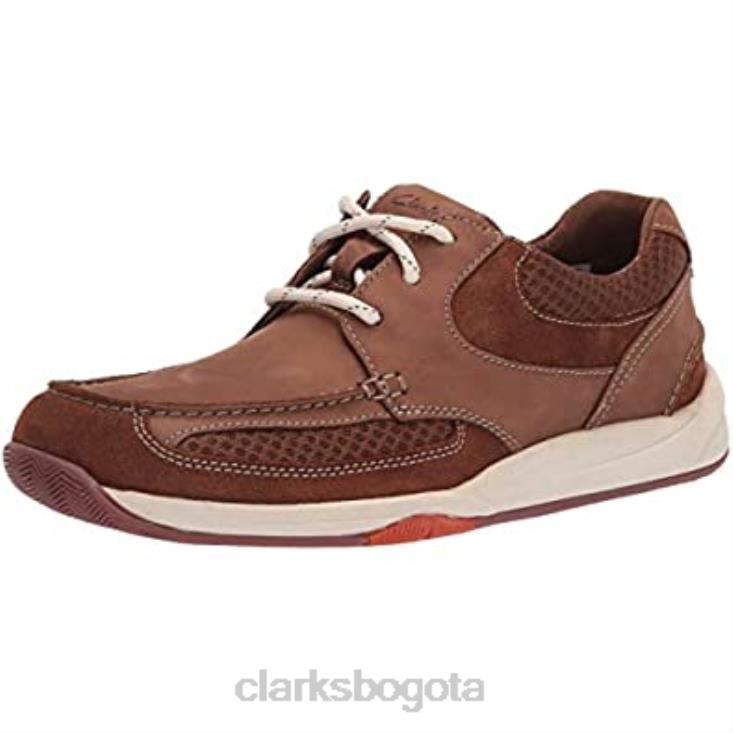 Clarks 0DX8L2931 Zapatilla Clarks Langton Lane de nobuk tostado para hombre hombres